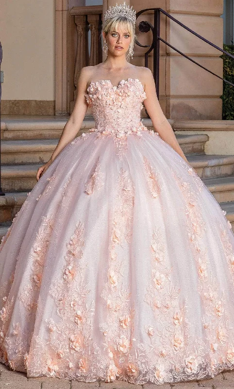 Season Finale Sale Dancing Queen 1705 - Strapless Embroidered Ballgown