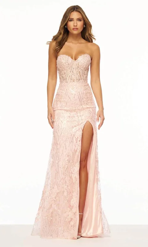 Crazy Deals Sherri Hill 56253 - Embroidered Strapless Gown