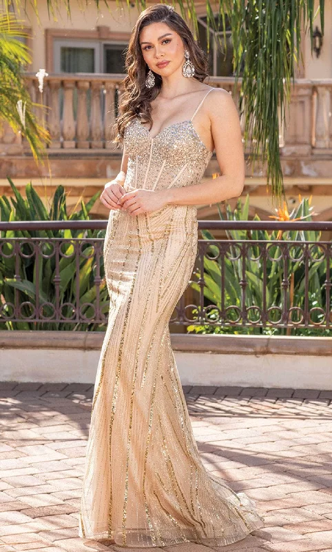 Discount Days Dancing Queen 4340 - Sequined Sleeveless Sheath Gown