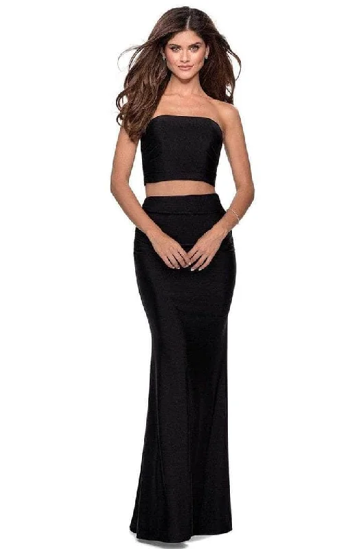 Bonus Savings La Femme - 28703SC Strapless Straight Across Long Dress