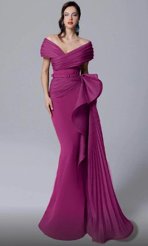 Holiday Sale MNM Couture 2692 - Off Shoulder Mermaid Evening Gown