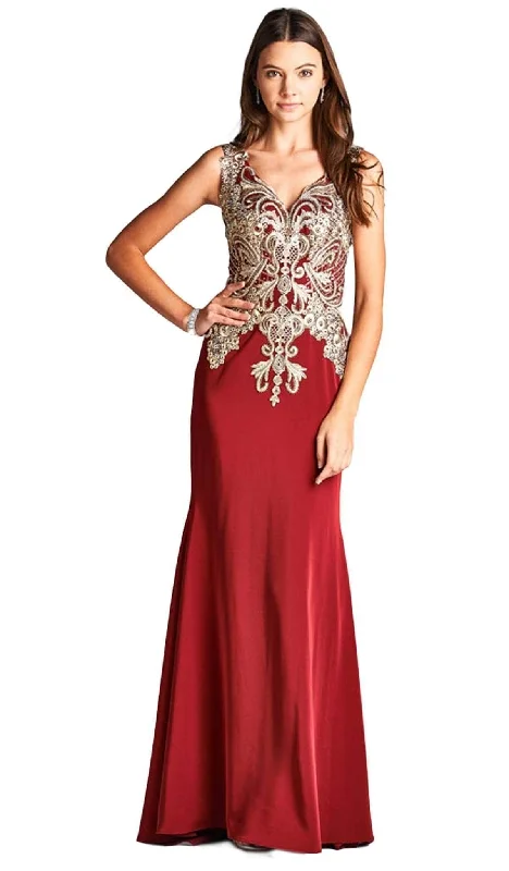 Special Promotion Trevi Collection - Embroidered Sheath Evening Dress L1695