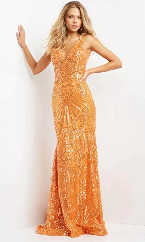 New Deals Jovani 07276 - Embellished Sleeveless V-Neck Evening Gown