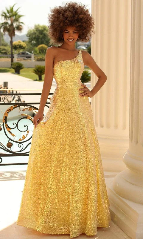 Today's Special Clarisse 810563 - Asymmetrical Sequined A-line Gown