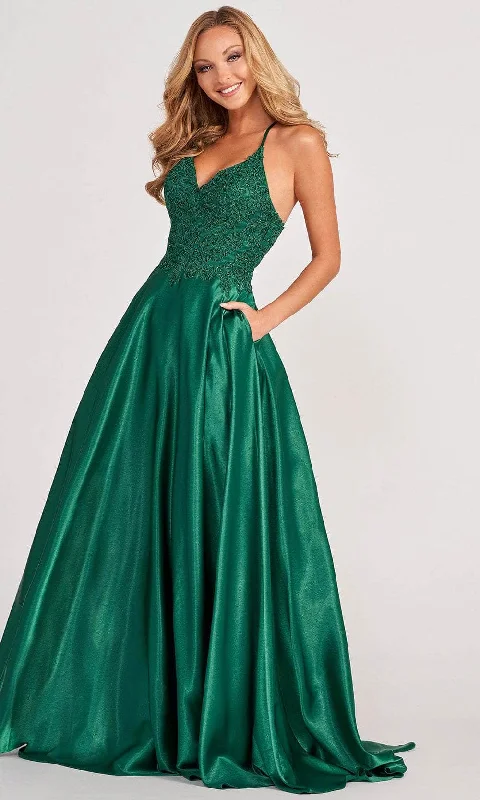 Year-End Sale Colette By Daphne CL2033 - Embroidered Sleeveless Evening Dress