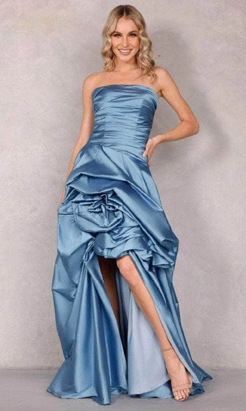 Deal Dash Terani Couture 2111P4270 - Strapless Ruffle A-Line Evening Gown