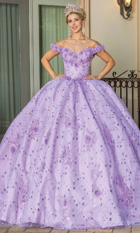 Final Markdown Dancing Queen 1660 - Blossom Applique Quinceanera Ballgown
