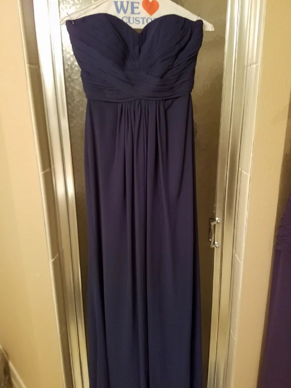 Can't Be Beat David's Bridal ong Strapless Chiffon Dress and Pleated Bodice