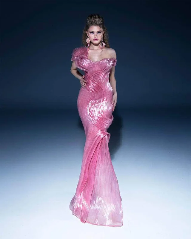 Get It Before It’s Gone MNM Couture 2797 - Versatile Shoulder Organza Mermaid Gown