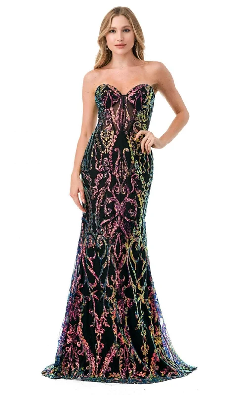 Bargain Prices Aspeed Design L2815F - Strapless Glitter Prom Dress