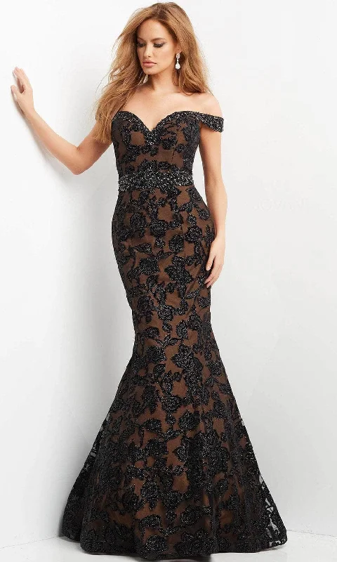 Super Sale Jovani 07061 - Sweetheart Floral Mermaid Evening Gown