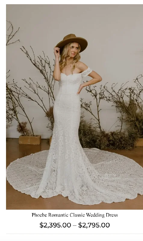 Incredible Offers Dreamers & Lovers Pheobe Classis Romantic Wedding Dress - Never Won, Tag still on