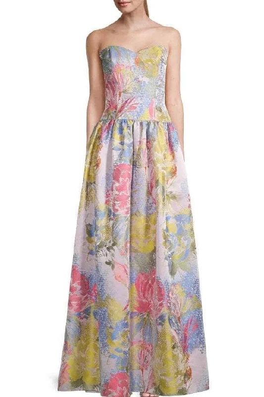 Must-Have Deals Aidan Mattox MD1E207911 - Floral Strapless Long Gown