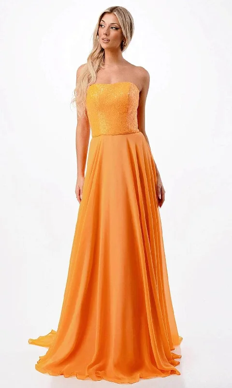 Massive Deals Aspeed Design P2206 - Sequin Bodice Evening Dress