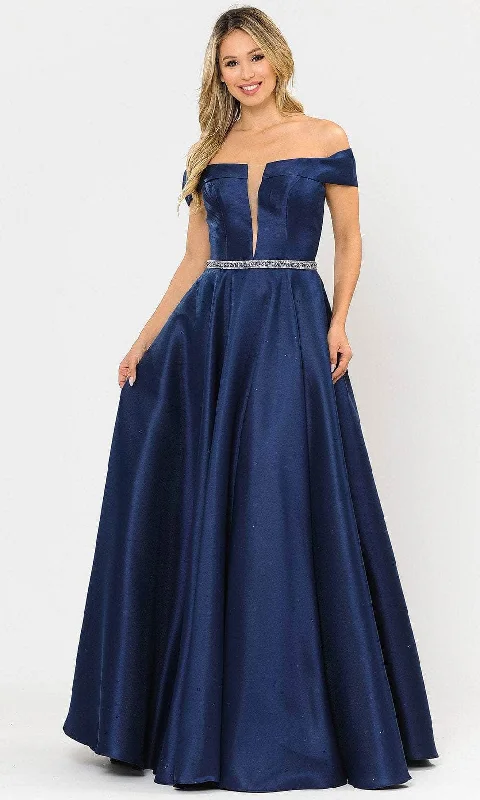 Daily Specials Poly USA 8680 - Off-Shoulder Mikado Dress