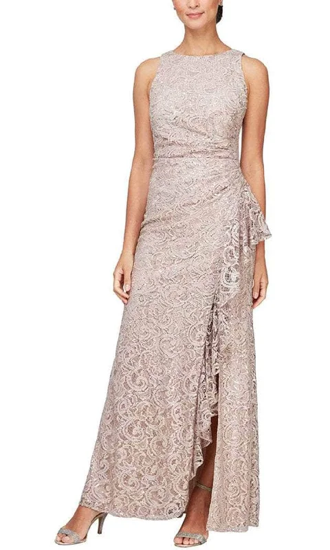 Special Savings Alex Evenings - 82122434 Sleeveless lace Sequin Long Dress