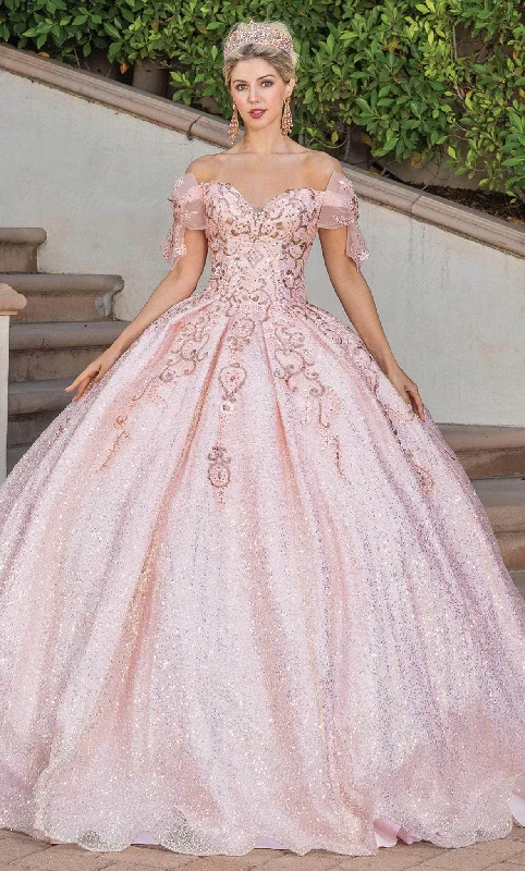 Savings Event Dancing Queen 1804 - Bow Sequin Quinceanera Ballgown