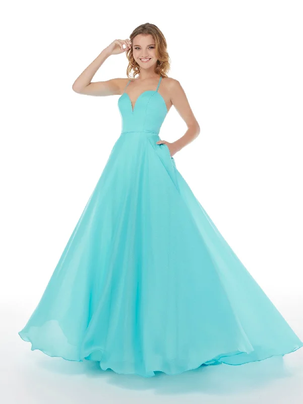 Don't Miss Sleeveless Chiffon A-line Gown by Studio 17 12848