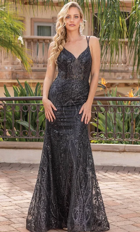 Limited Availability Dancing Queen 4336 - Beaded Tulle Evening Dress
