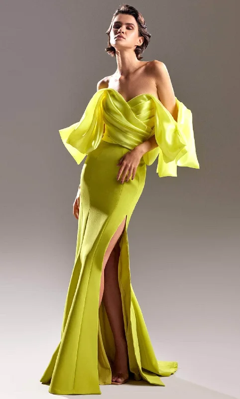 Act Fast MNM Couture G1508 - Oversized Off Shoulder Evening Gown