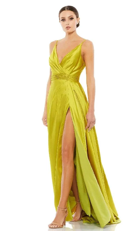 Super Deal Mac Duggal - 12443 V-neck A-Line Gown