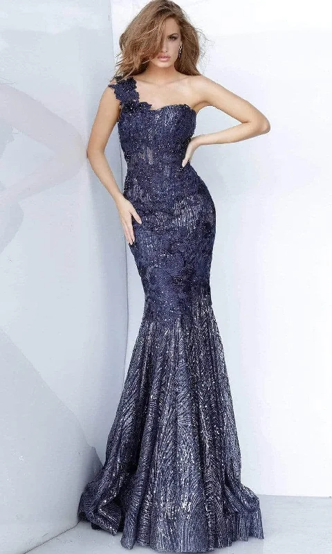 New Deals Jovani - One Shoulder Trumpet Prom Dress 02445SC