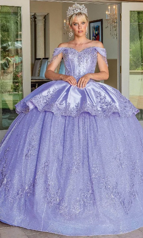 The Best Prices Dancing Queen 1679 - Off Shoulder Corset Quinceanera Ballgown