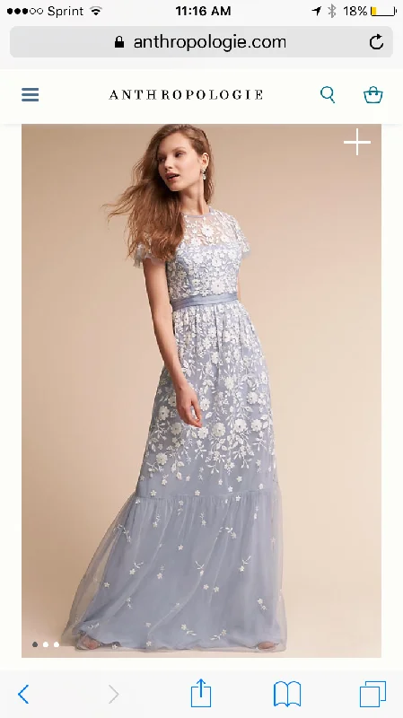 Markdowns Other Needle and Thread Tulle Meadow Embroidered