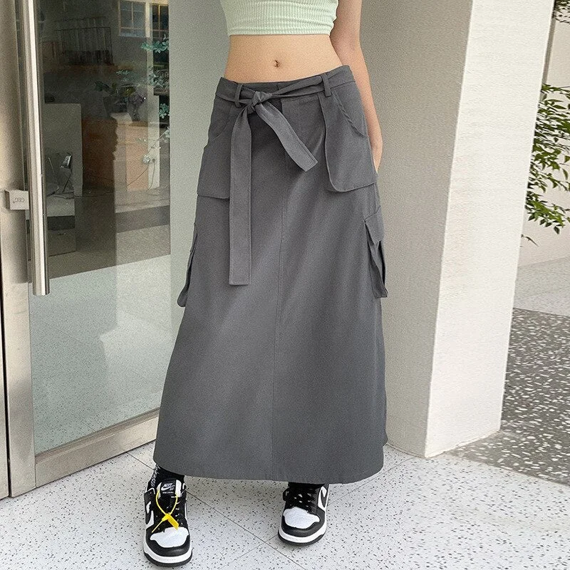 Super Sale Black Friday Sales Y2k Cargo Skirt Grunge With Pockets Gray Vintage Camo Parachute Low Waist Midi Casual Female For Ladies Women Super Sale Black Friday Sales Y2k Cargo Skirt Grunge With Pockets Gray Vintage Camo Parachute Low Waist Midi Casual Female For Ladies Women