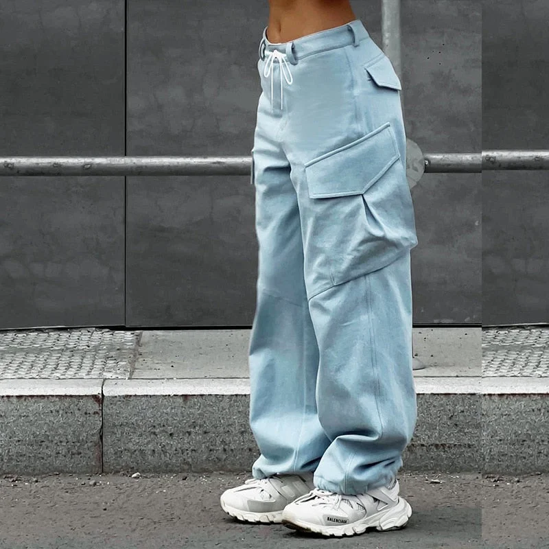 Final Sale Black Friday Sales Y2k Harem Pants Cargo Trousers Blue Low Rise Straight Lace Up Casual Women Streetwear Clothes Final Sale Black Friday Sales Y2k Harem Pants Cargo Trousers Blue Low Rise Straight Lace Up Casual Women Streetwear Clothes