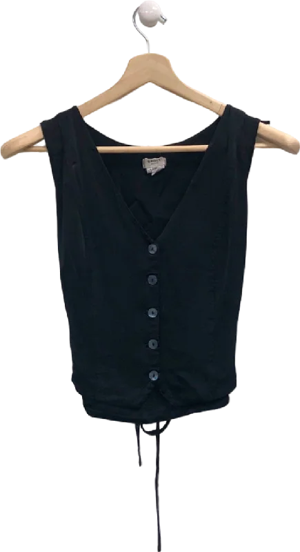 Deal Frenzy Ghost Black Studio Sleeveless Top UK XS