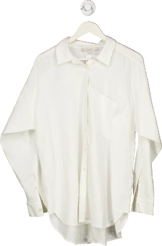 Sale Event Loft White Button-Up Shirt UK L