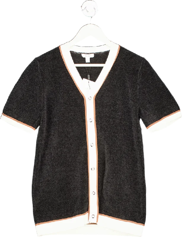 Overstock Reiss Black Striker-SS Baseball Press Shirt UK S