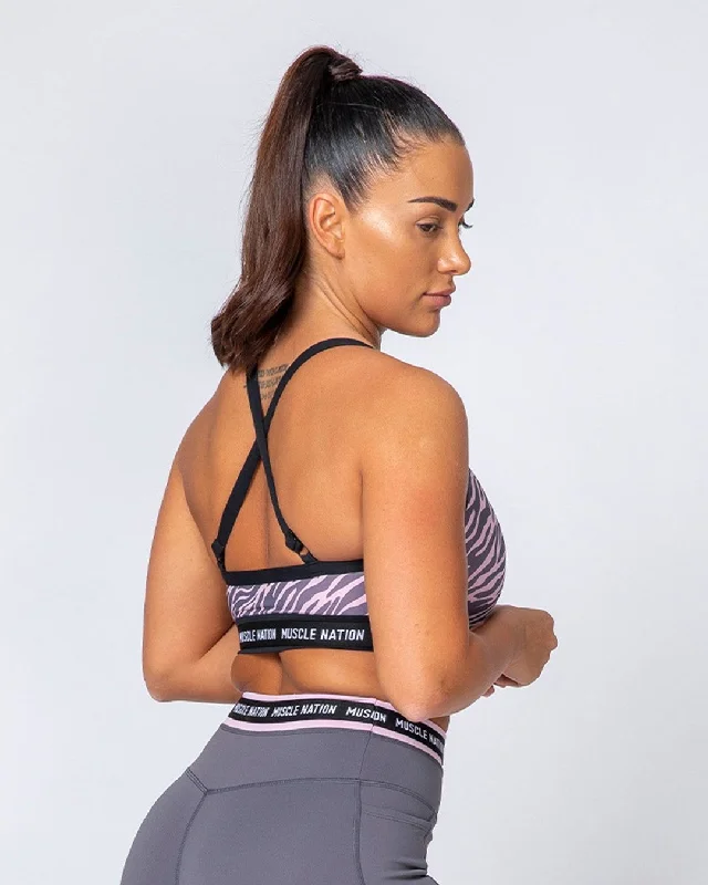 While Supplies Last Superset Bra - Tri Stripe/Black