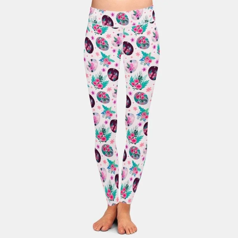 Weekend Deal Ladies 3D Rabbits, Chickens, Easter Eggs Printed Leggings