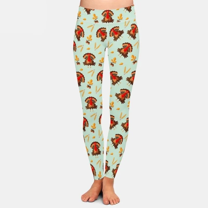 Inventory Reduction Ladies 3D Thanksgiving Printed Fashion Leggings