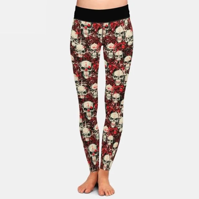 Seasonal Clearance Ladies Fantastic Range Of Halloween Printed Leggings