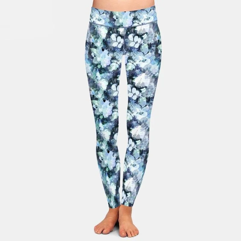 Weekend Flash Sale Ladies New Abstract Plants Printed Leggings