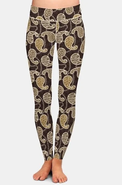 Closeout Sale Ladies New Paisley Printed Fashion Leggings
