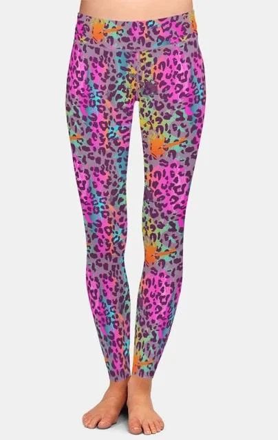 Major Savings Ladies Soft Colourful Animal Printed Leggings