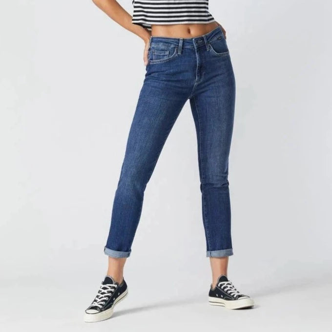 Instant Discount Mavi Women's Kathleen High Rise Slim Boyfriend Jean
