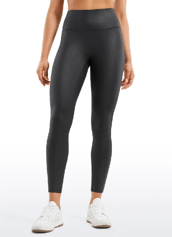 Year-End Sale Butterluxe Matte Faux Leather No Front Seam Leggings 25''
