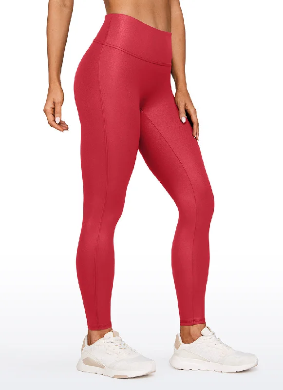 Final Sale Butterluxe Matte Faux Leather No Front Seam Leggings 28''