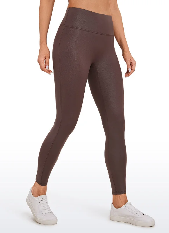 Act Fast Butterluxe Matte Faux Leather No Front Seam Leggings 26.5''