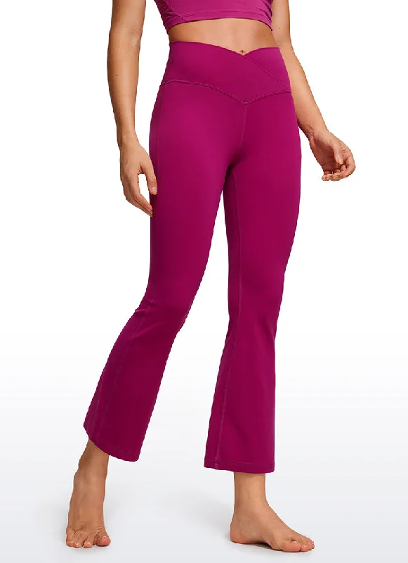 Best Bargains Butterluxe Crossover Flare Leggings 25.6'' - V Cross Waist