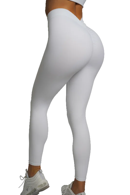 Clearance Sale SCULPT V-BACK LEGGINGS - WHITE