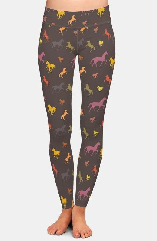 Overstock Sale Womens 3D Horse Printed Leggings