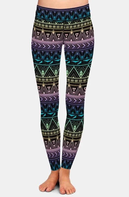 Friends and Family Sale Womens Lovely Aztec Printed Leggings
