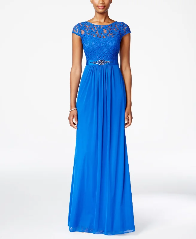 Blowout Sale Adrianna Papell Lace Illusion Gown