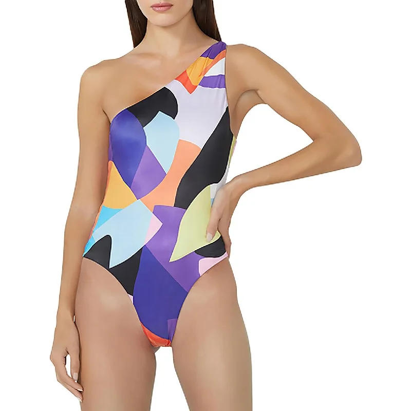 Reduced Prices AFRM Womens Aeryn Colorblock One Shoulder Bodysuit